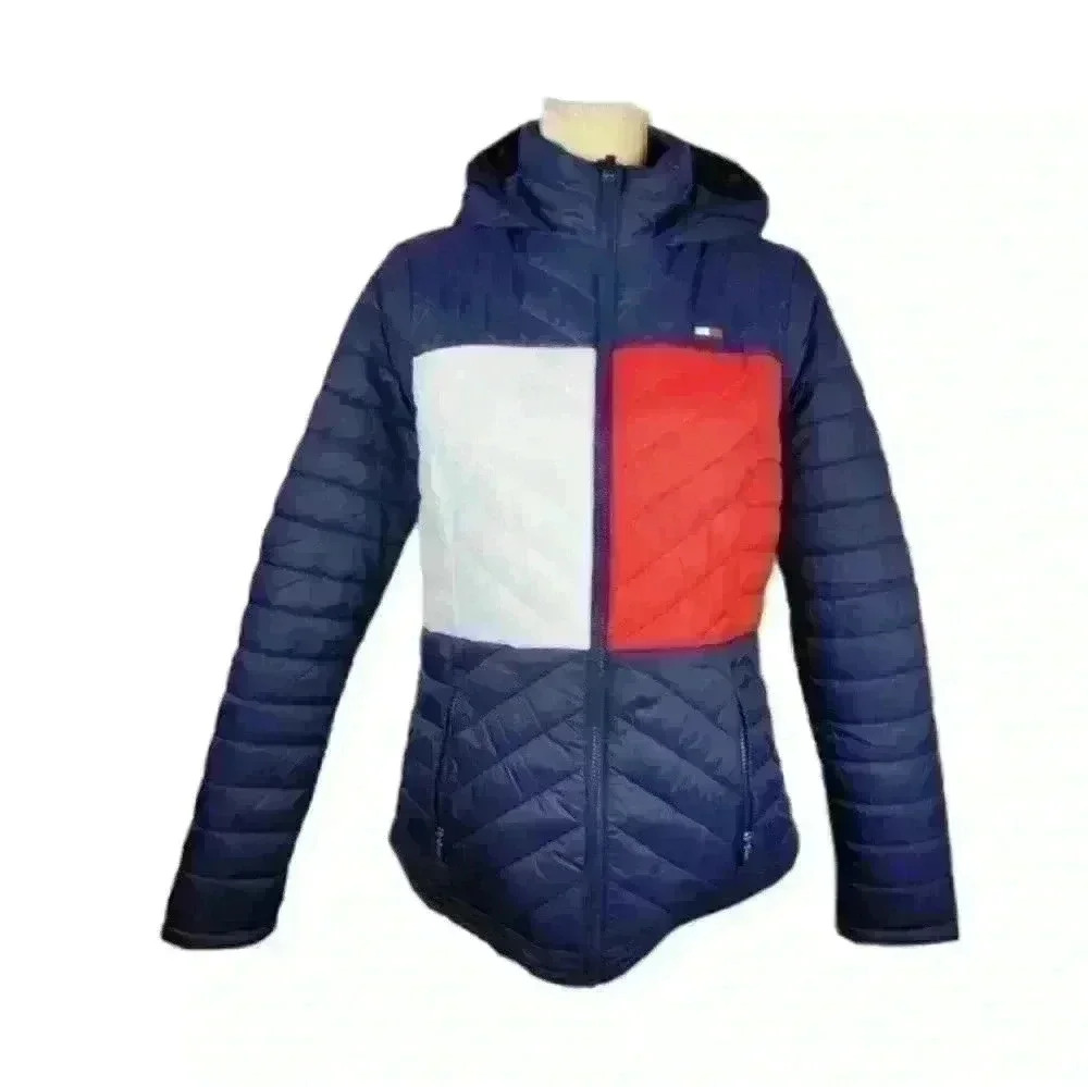 Tommy Hilfiger Sport Womens Puffer Jacket Sz L - Picture 1 of 12